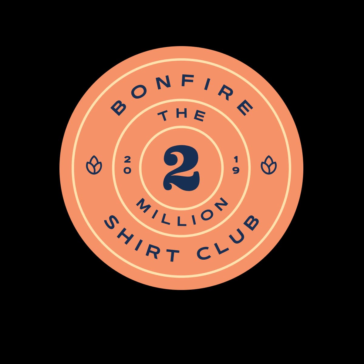 Two Million T-shirt Club badge