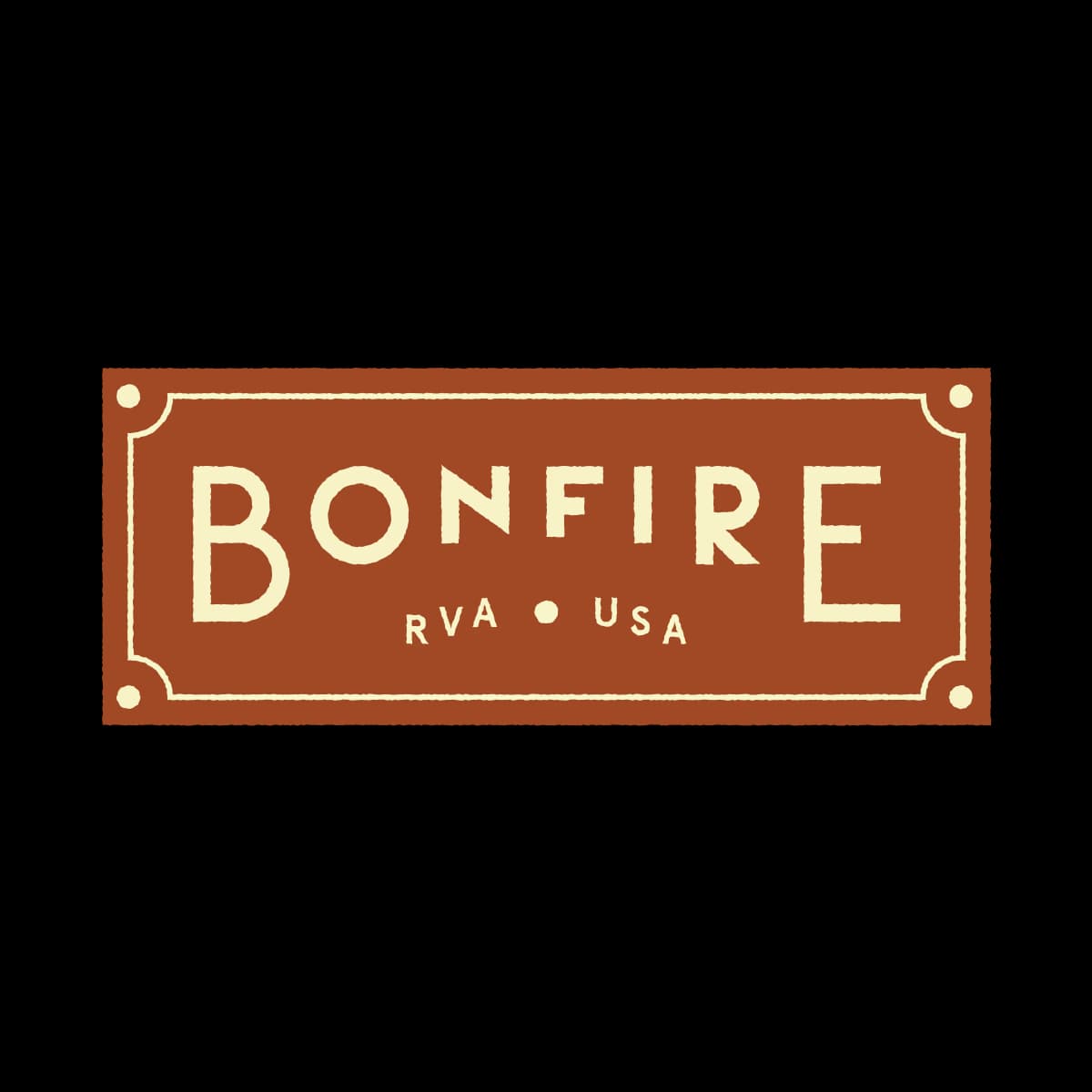 Bonfire RVA USA badge