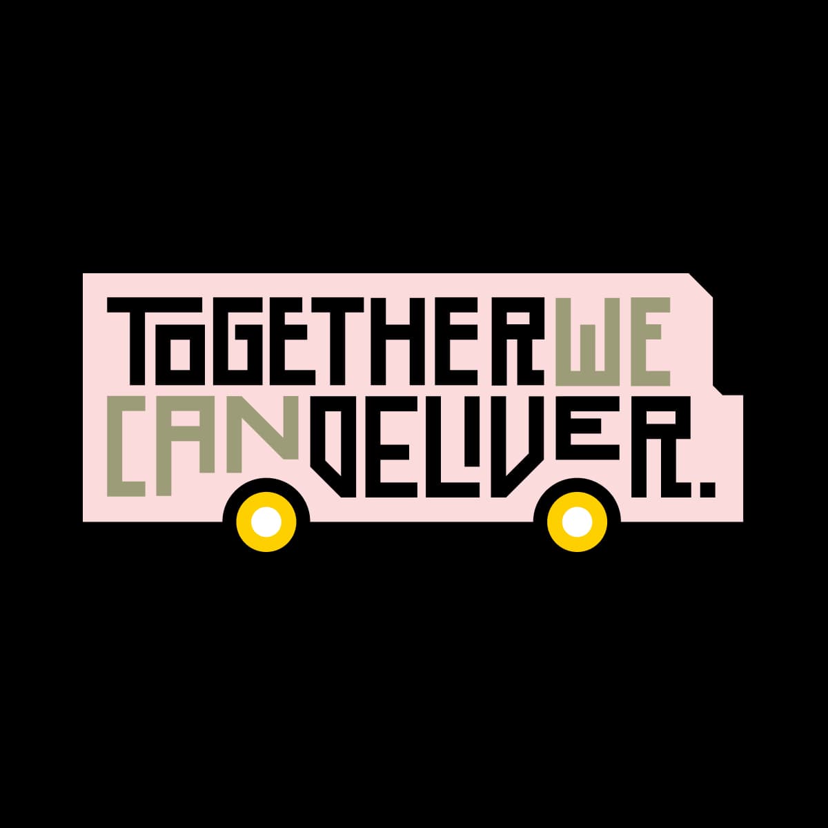 Together We Can Deliver truck logo